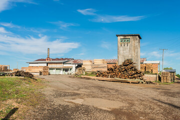 Sawmill in Sao Francisco de Paula, South of Brazil