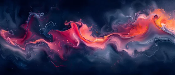 Photo sur Plexiglas Ondes fractales abstract rounded wave surface texture. abstract background with glowing lines wallpaper. abstract background with glowing lines. burning flames