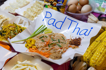 Thailand. Kao-Lak. Selling street food at the market.