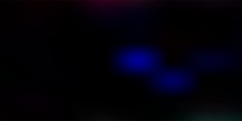 Dark multicolor vector abstract blur background.