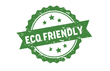 Eco friendly stamp design vector