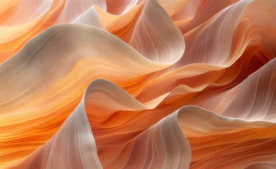 Fotobehang Sculpted Sands: The Artistry of Aeolian Landforms © Curioso.Photography