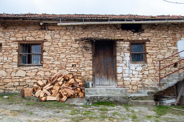 old houses made of adobe bricks