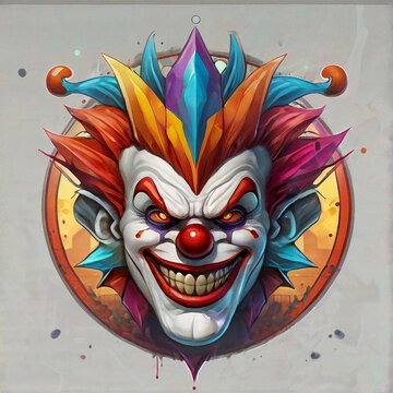 Cartoon clown character 