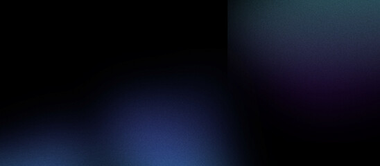 Abstract color gradient film grain texture background. Gradient blurred orange gray texture for web banner white free forms on black, noise texture effect. Grain pastel tone film photography effect