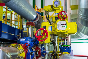 pipes and valves of the gas industry shop