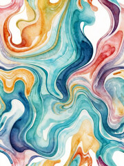 Obraz premium Abstract Multicolored Watercolor Marble Pattern Background
