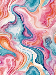 Abstract Pink Watercolor Marble Pattern Background