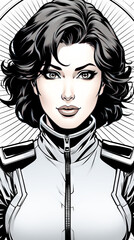 Female Sci-Fi Character Illustration

