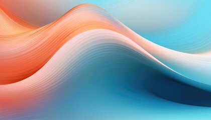 Obraz premium A blue and orange wave with a blue background