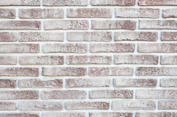 Textured wall background made of bricks. Empty surface backdrop