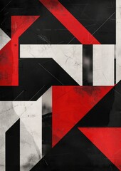 red white black abstract geometric presentation