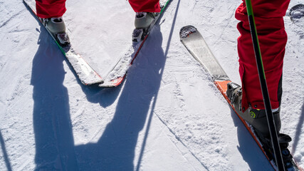 Little skiers are ready to take ski lessons