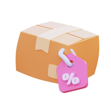 Free Packaging Sales Element  3D Illustration Image
