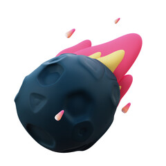 Comet Solar System  3D Illustration Image © nixxdsgn