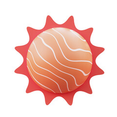 Sun Solar System  3D Illustration Image