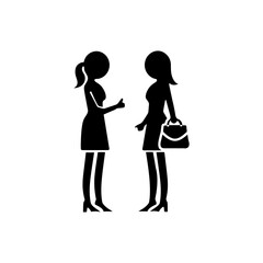 Two Women Talking Icon