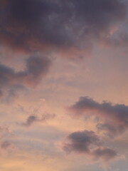 Sunrise Sky with Ambient Clouds
