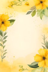 Gelbe Blüten - Blütenraumen - Vorlage