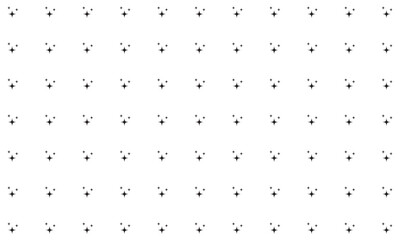 vector black and white sparkling stars pattern background for wallpaper, wrapping paper, packging, wall, etc.