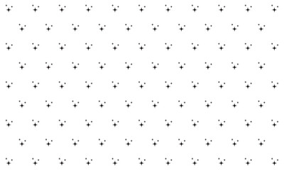 vector black and white sparkling stars pattern background for wallpaper, wrapping paper, packging, wall, etc.