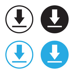 vector download icon buttons