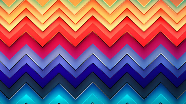 Vibrant chevron pattern on background