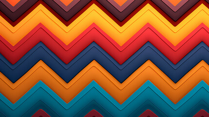 Vibrant chevron pattern on background