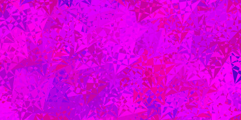 Light pink, blue vector template with triangle shapes.