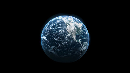 Naklejka na ściany i meble 3D rendering of the Earth from space