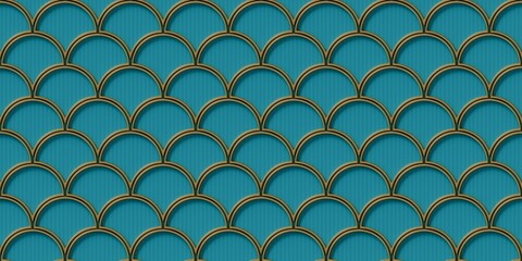3D Luxury background pattern with gold details