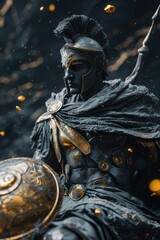 Divine creativity: god of Olympus reimagined in a captivating display of artistic expression, blending mythology and imagination into stunning visual narratives - obrazy, fototapety, plakaty