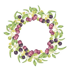 Wreath frame blank maqui berries