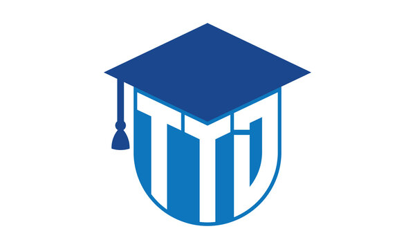 TTD initial letter academic logo design vector template. school college logo, university logo, graduation cap logo, institute logo, educational logo, library logo, teaching logo, book shop, varsity	
