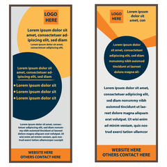 business related standard roll up banner design