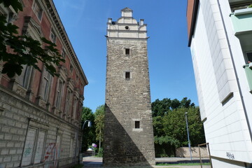 Fototapeta na wymiar Nienburger Torturm in Bernburg an der Saale