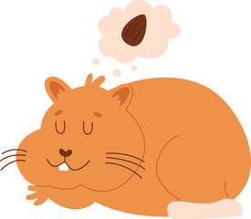 Hamster Dreaming About Food