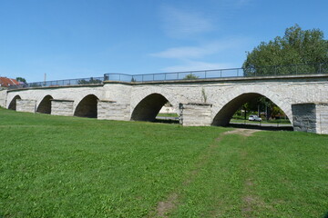 Waldauer Flutbrücke in Bernburg an der Saale in Sachsen-Anhalt