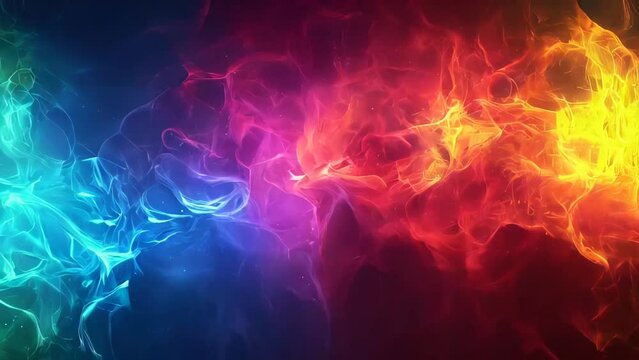 abstract background with fire and smoke. fractal for design and ideas