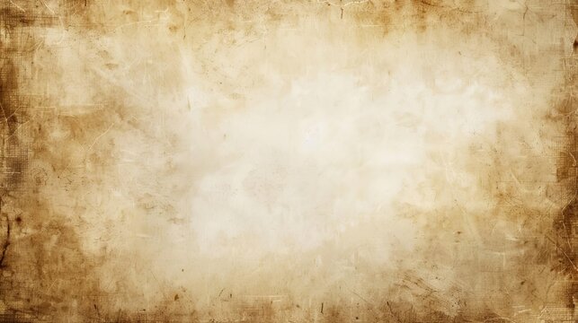 Light brown vintage paper background with a soft white center and grunge textured border, evoking a sense of nostalgia and history