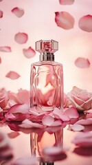 Product photography perfume bottle mockup