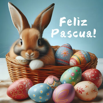 Tarjeta de felicitaci&oacute;n. Feliz Pascua!