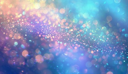 A sparkling abstract backdrop filled with defocused bokeh lights, creating a dreamy atmosphere with...