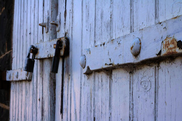 old wooden door
