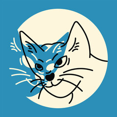 illustration of a cat