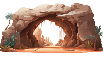 A mystical cave with hidden treasures 