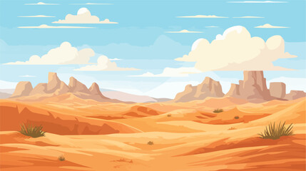 A serene desert landscape
