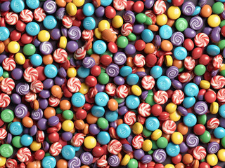 Fototapeta na wymiar delicious candy concept - generated by ai