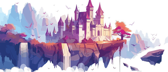 Fantasy castle landscape