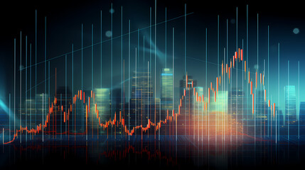 Finance concept background, economic and infographic concept